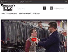 Tablet Screenshot of ctrclothing.net