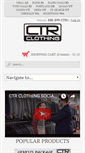 Mobile Screenshot of ctrclothing.com